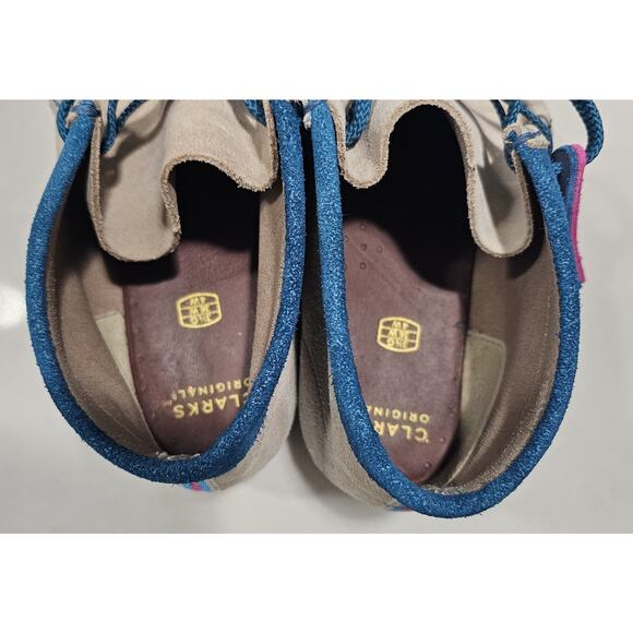 Clarks Originals Wallabee Kids Size US 4 EU 36 Beige Suede Crepe Sole Lace Up main image 11